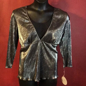 NWT MADISON MICHELLE GLITTER TOP SIZE XL